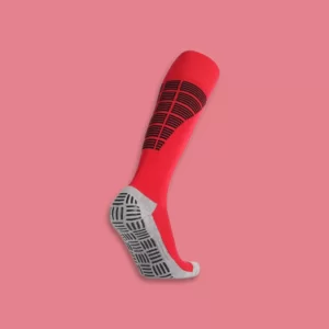 GripMax Long Treadplate Grip Socks Red
