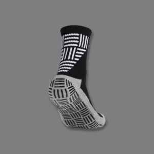 Black GripMax Mid-Calf Treadplate Grip Socks on white background