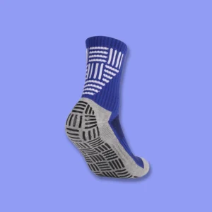 Blue GripMax Mid-Calf Treadplate Grip Socks pair displayed