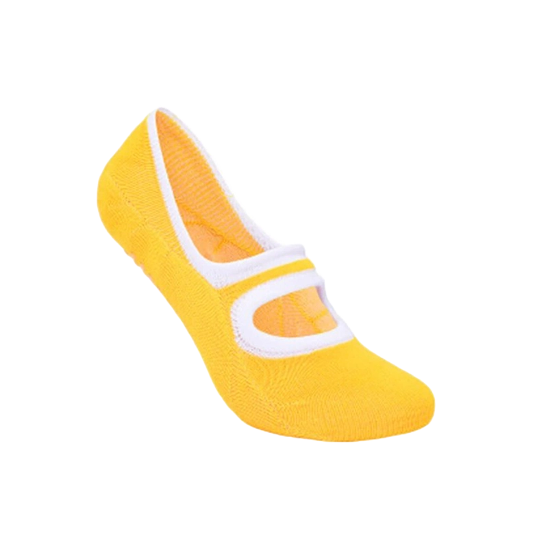 Grip Yoga Socks Yellow Transparent